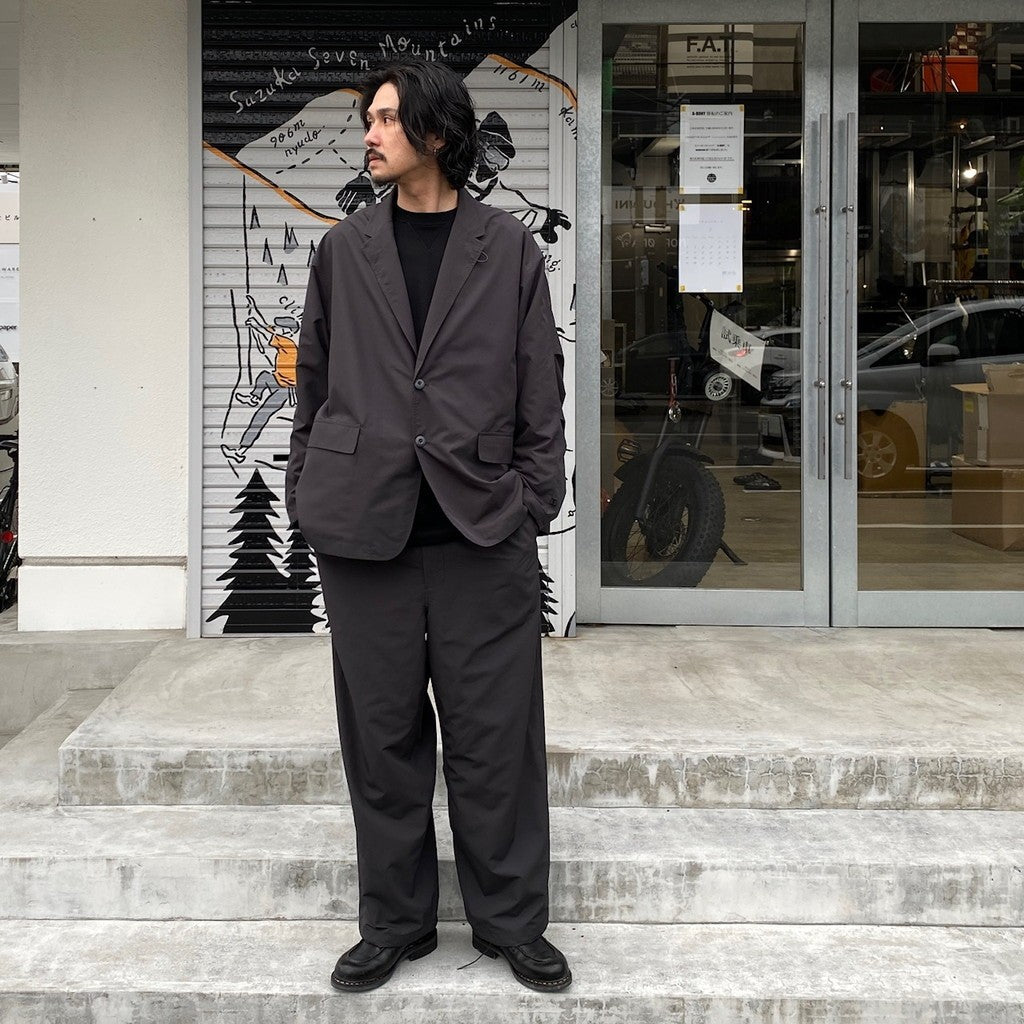 TECH EASY TROUSERS TWILL #CHARCOAL [BP-34024]