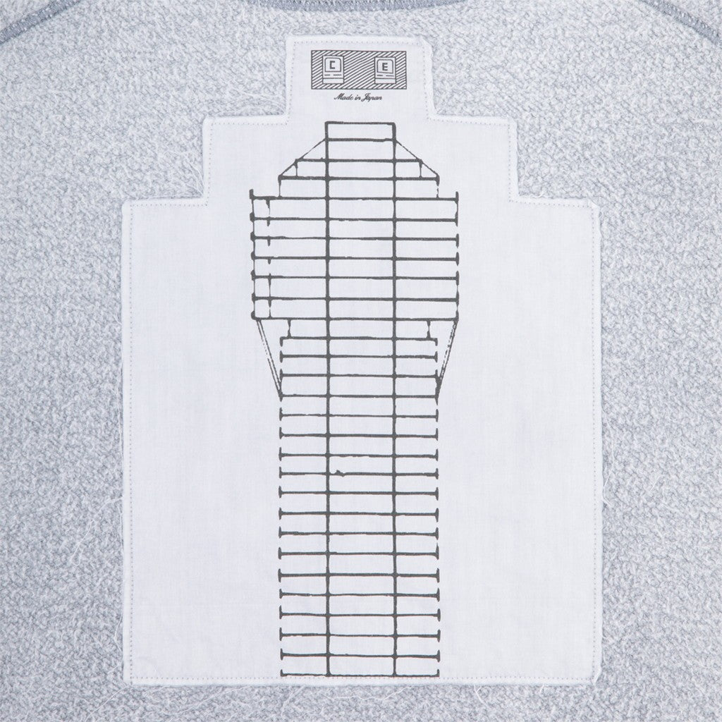 OVERDYE PANEL SHOULDER CREW NECK #GREY [CES30CS10]