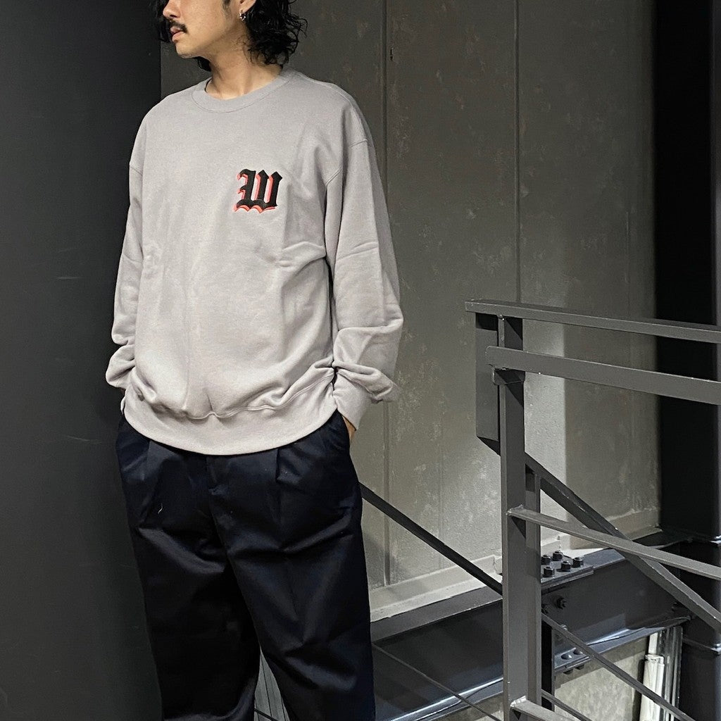 中厚圓領運動衫（TYPE-2）#灰色 [24FW-WMC-SS08]