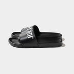 BIG LABEL SLIDE SANDAL #Black [SU26-A09]