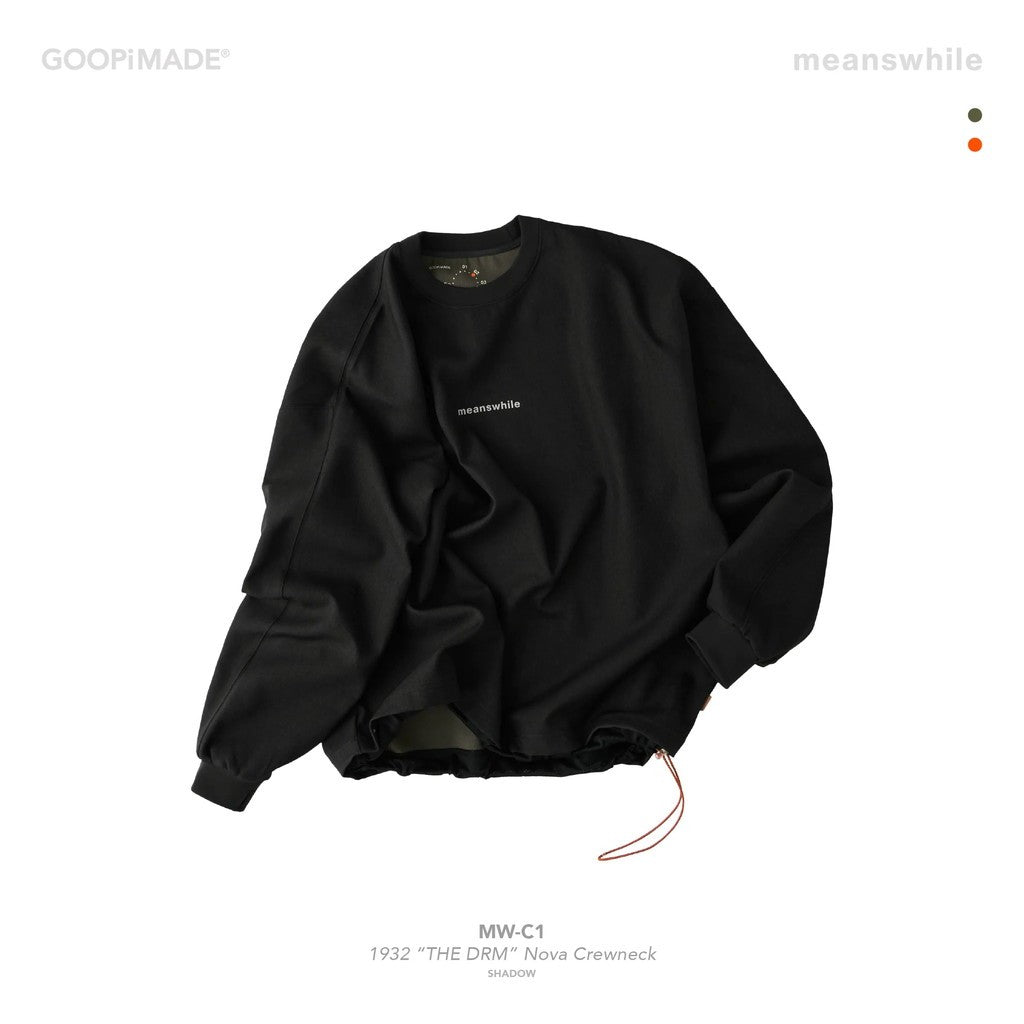 meanswhile | 「MW-C1」 1932 「THE DRM」 Nova Crewneck #Shadow [GOOPI-25AW-SEP-01]