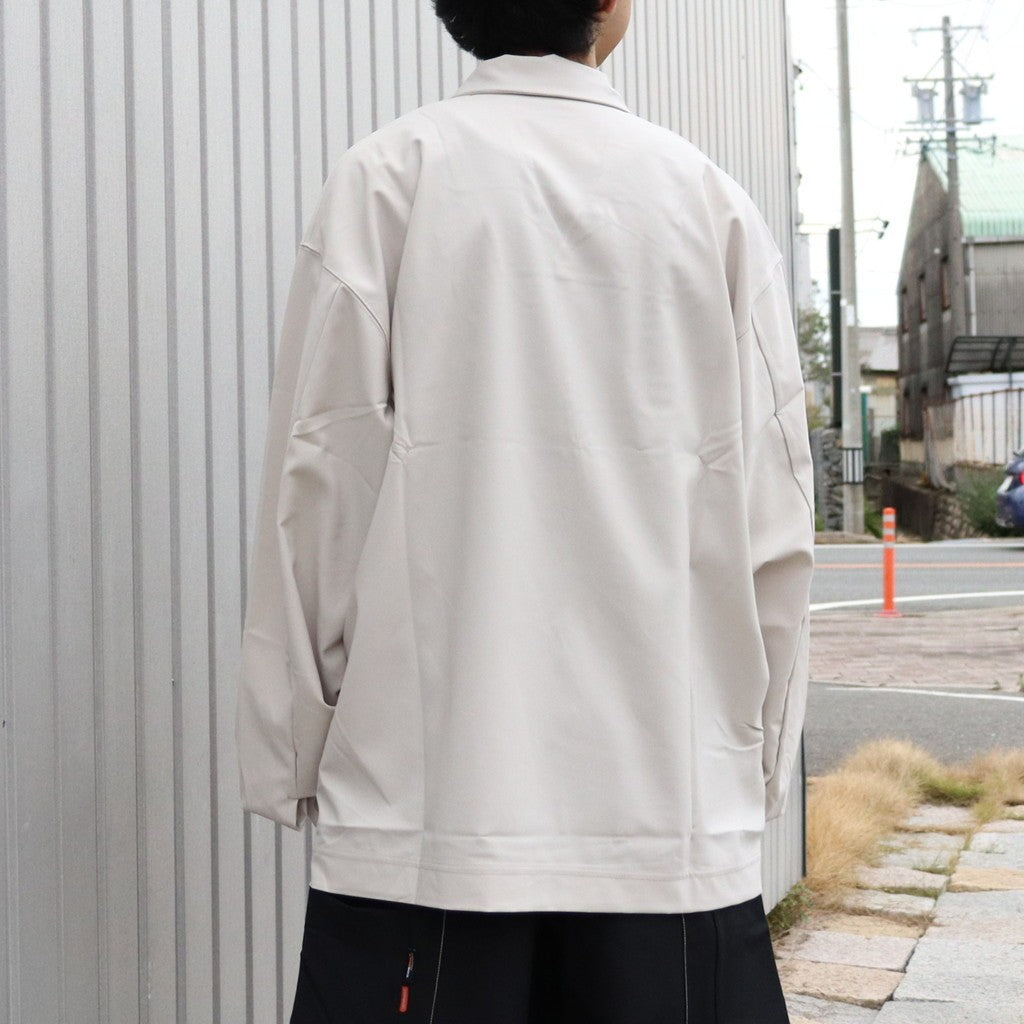 Collar-9 Core Tech 長袖 Polo 衫 #奶油色 [GOOPI-25AW-OCT-03]