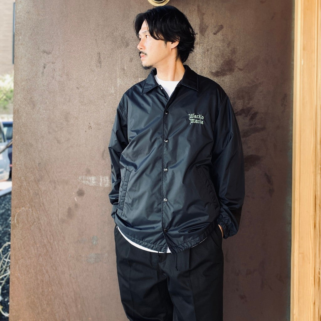 COACH JACKET ( TYPE-2 ) #BLACK/GREEN [26FWE-WMO-BL07]