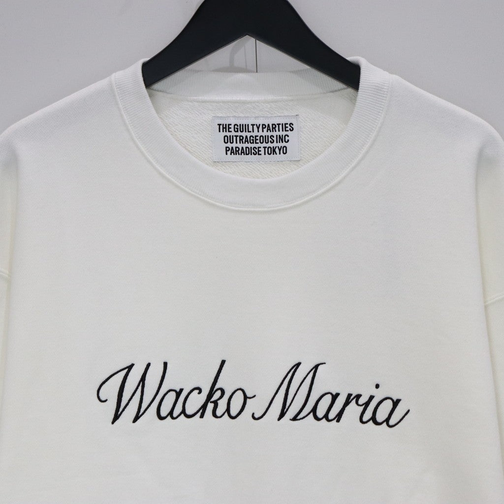MIDDLE WEIGHT CREW NECK SWEAT SHIRT ( TYPE-1 ) #WHITE [25SS-WMC-SS23]