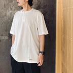 HEALTHKNIT | HENRY NECK T-SHIRT #WHITE [26SS-WMT-HK01]