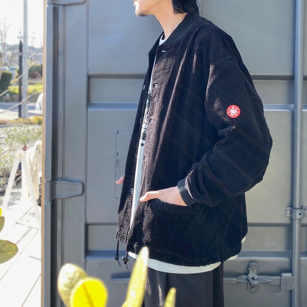 6W CORD BUTTON UP JACKET #BLACK [CES25JK14]
