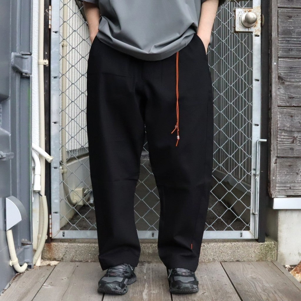 P1-T Black Pants-Tapered #Black [GOOPI-26SS-JUL-03]