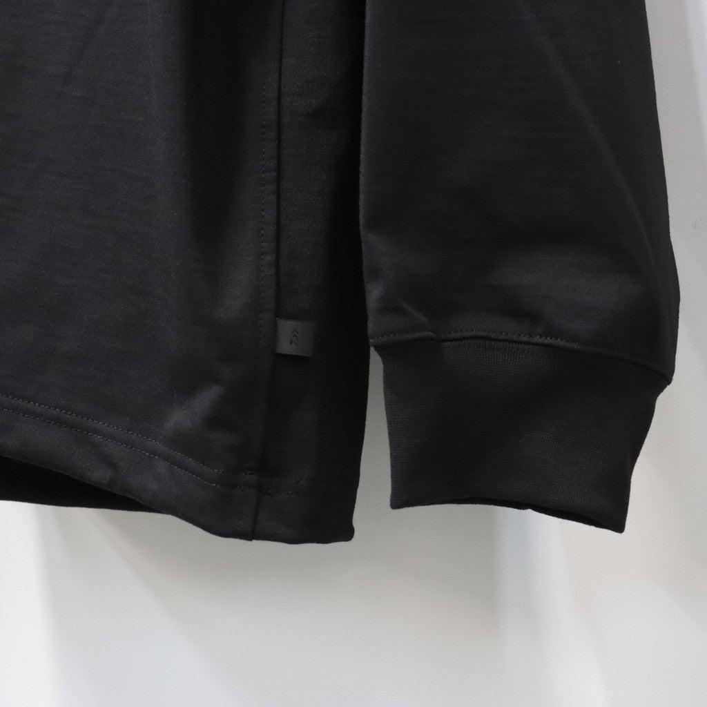 TECH DRAWSTRING TEE L/S #BLACK [BE-31026W]