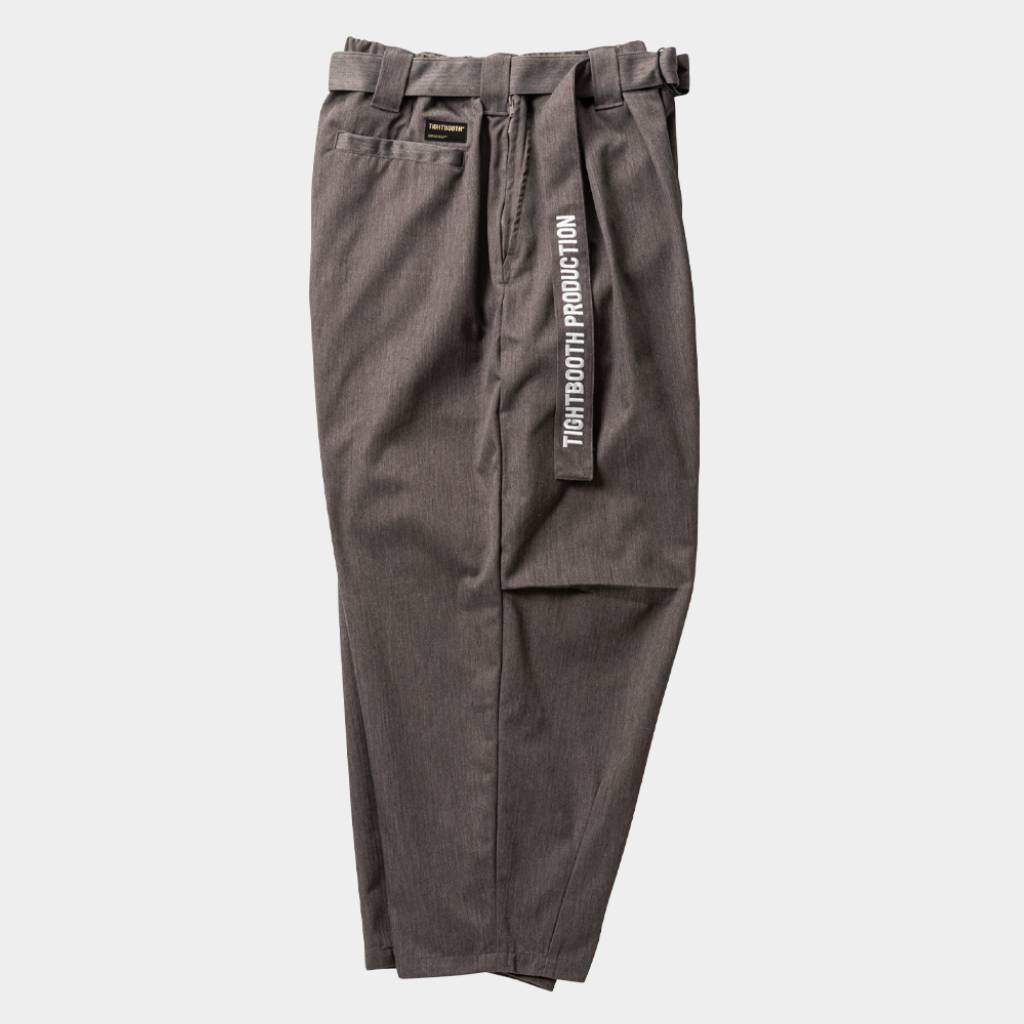HERRINGBONE BALLOON PANTS #Charcoal [SS25-B06]
