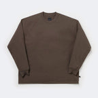 TECH DRAWSTRING TEE L/S #BROWNKAHKI [BE-31025W]