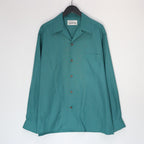 KASURI OPEN COLLAR SHIRT L/S #GREEN [25SSE-WMS-OC03]