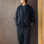 TECH LOOSE 2B JACKET FLANNEL #CHARCOAL [BJ-32026W]