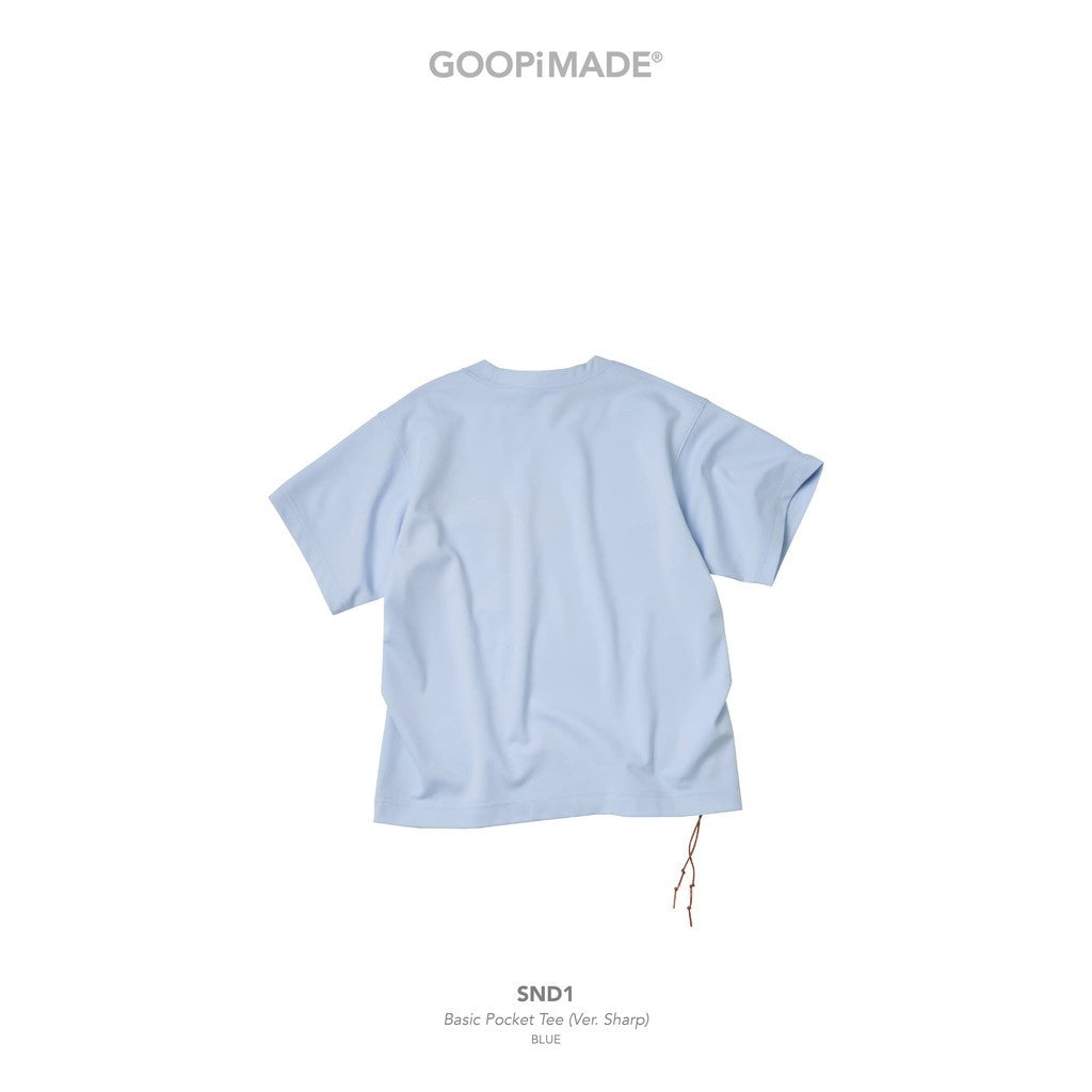 SND1 - Basic Pocket Tee (Ver. Sharp) #Blue [GOOPI-26SS-APR-01]