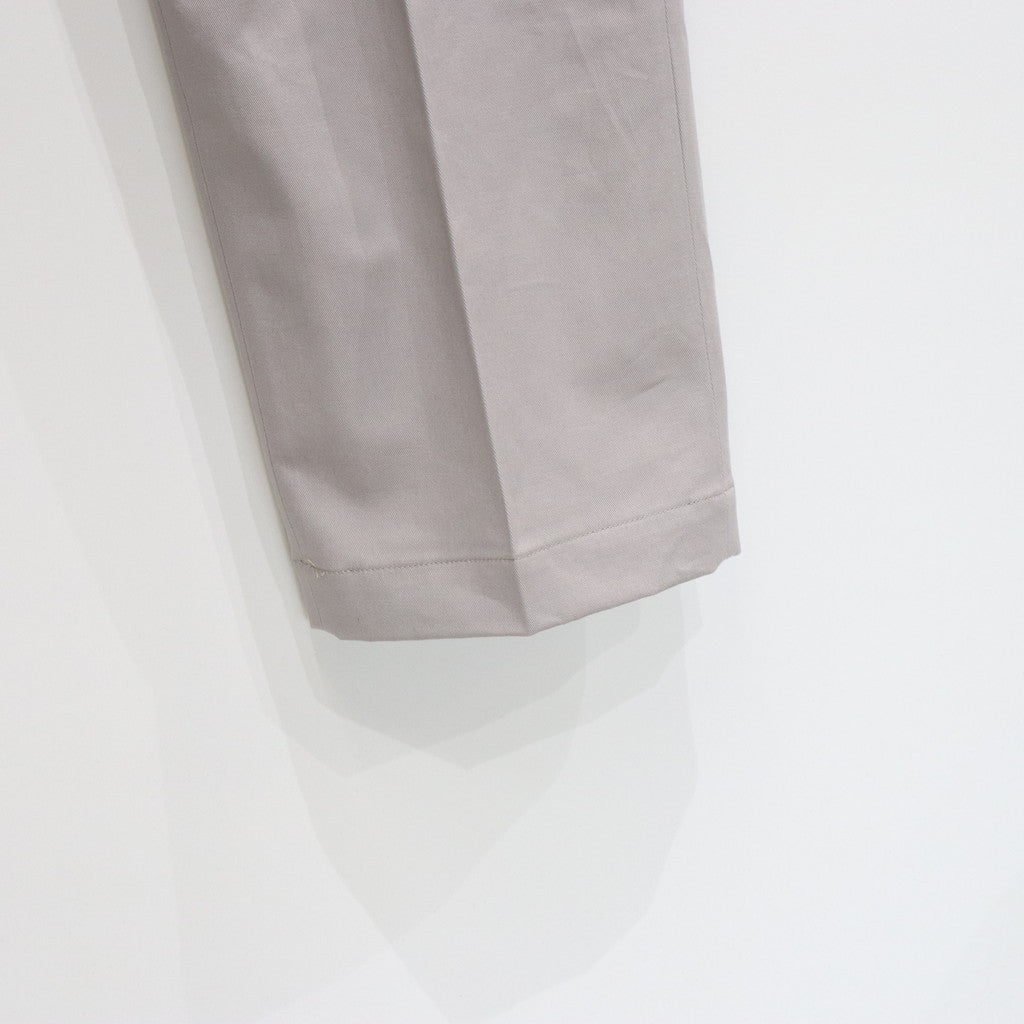 DOUBLE PLEATED CHINO TROUSERS #GRAY [25SS-WMP-PT13]