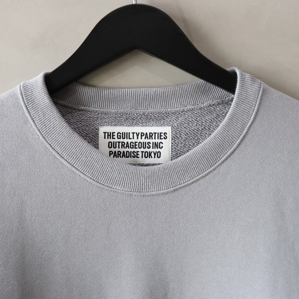 中厚圓領運動衫（TYPE-2）#灰色 [24FW-WMC-SS08]