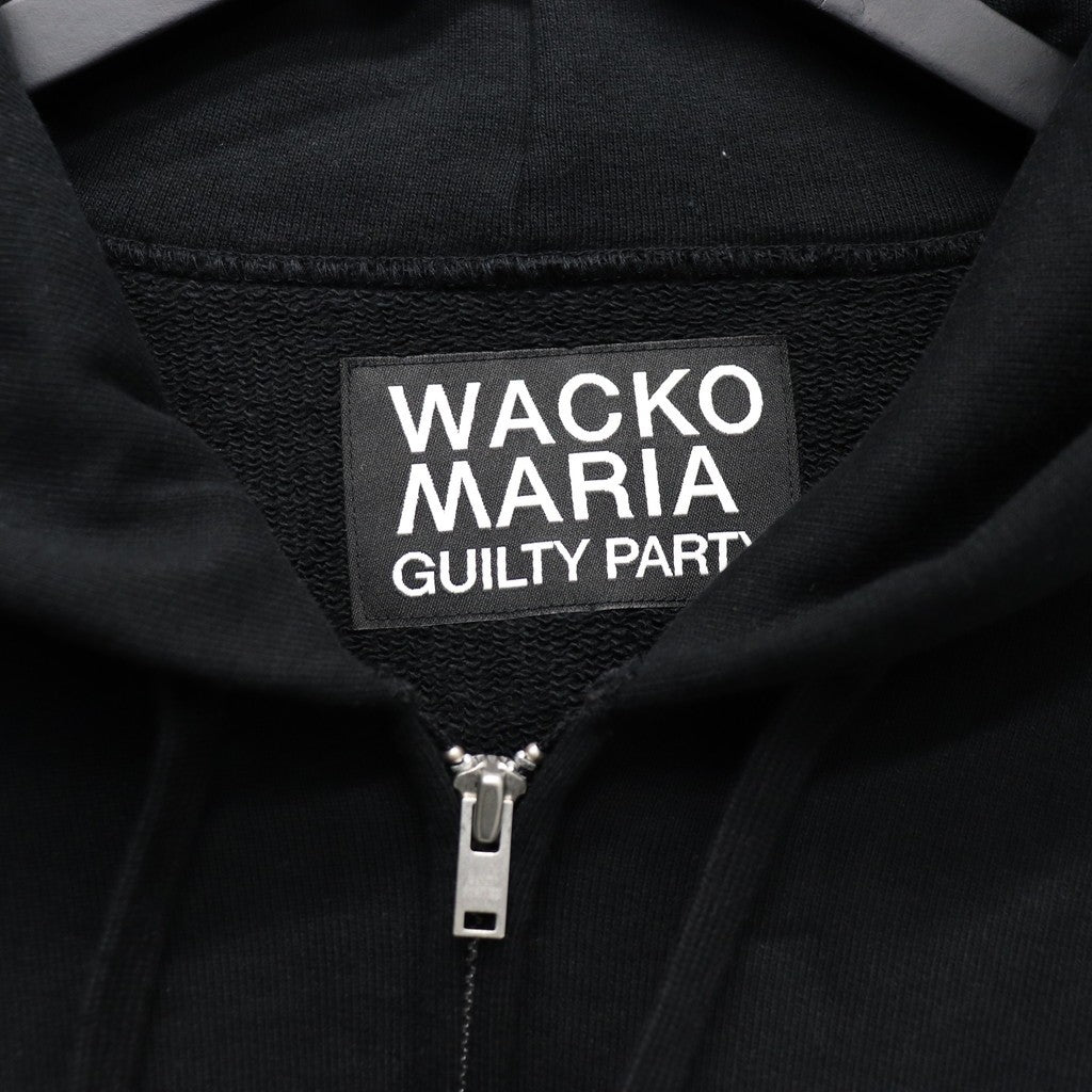 HEAVY WEIGHT FULL ZIP HOODED SWEAT SHIRT ( TYPE-2 ) #BLACK [25FW-WMC-SS02]