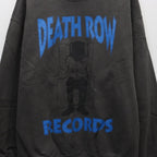 DEATH ROW RECORDS | WASHED MIDDLE WEIGHT CREW NECK SWEAT SHIRT #GRAY [DEATHROW-WM-SS03]