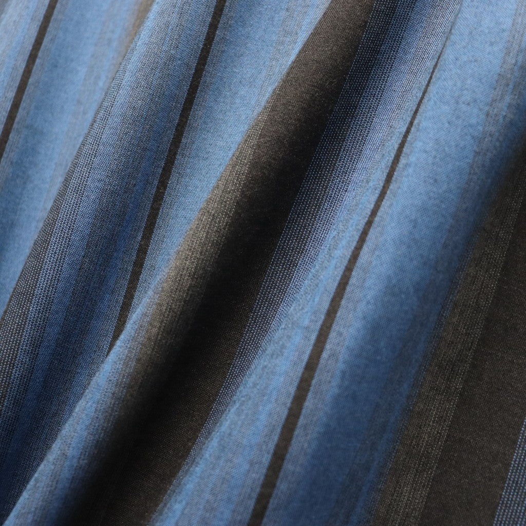 OMBRE STRIPED OPEN COLLAR SHIRT S/S #BLUE [26SS-WMS-OC12]