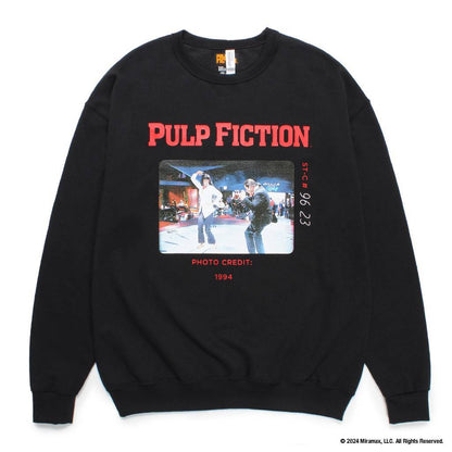 PULP FICTION | CREW NECK SWEAT SHIRT ( TYPE-4 ) #BLACK [PF-WM-SS07]