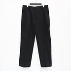 DOUBLE PLEATED CHINO TROUSERS #BLACK [25SS-WMP-PT13]