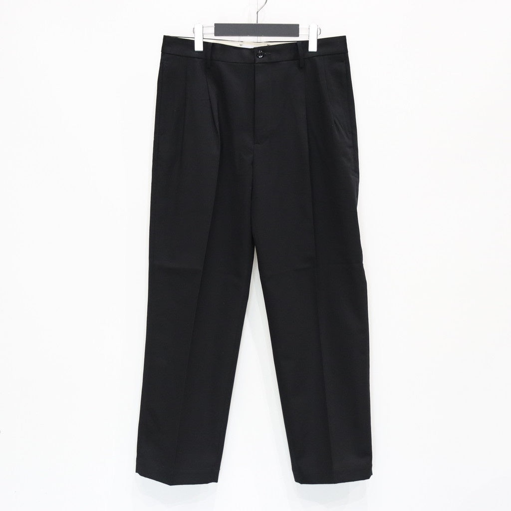 DOUBLE PLEATED CHINO TROUSERS #BLACK [25SS-WMP-PT13]