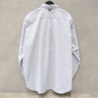 TECH BUTTON DOWN SHIRT L/S STRIPE #GRAY [BE-80024]