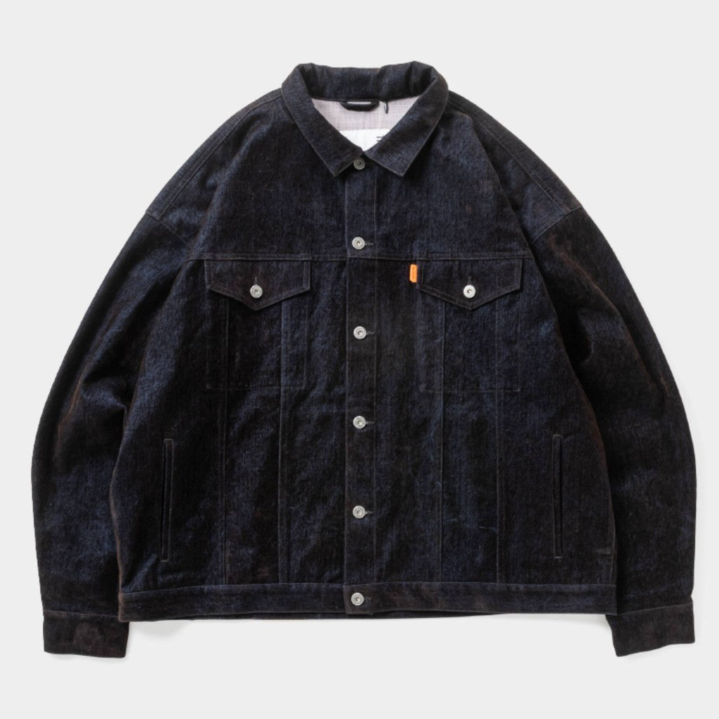 FLOCKY DENIM JAKCET #Navy [FW26-JK11]
