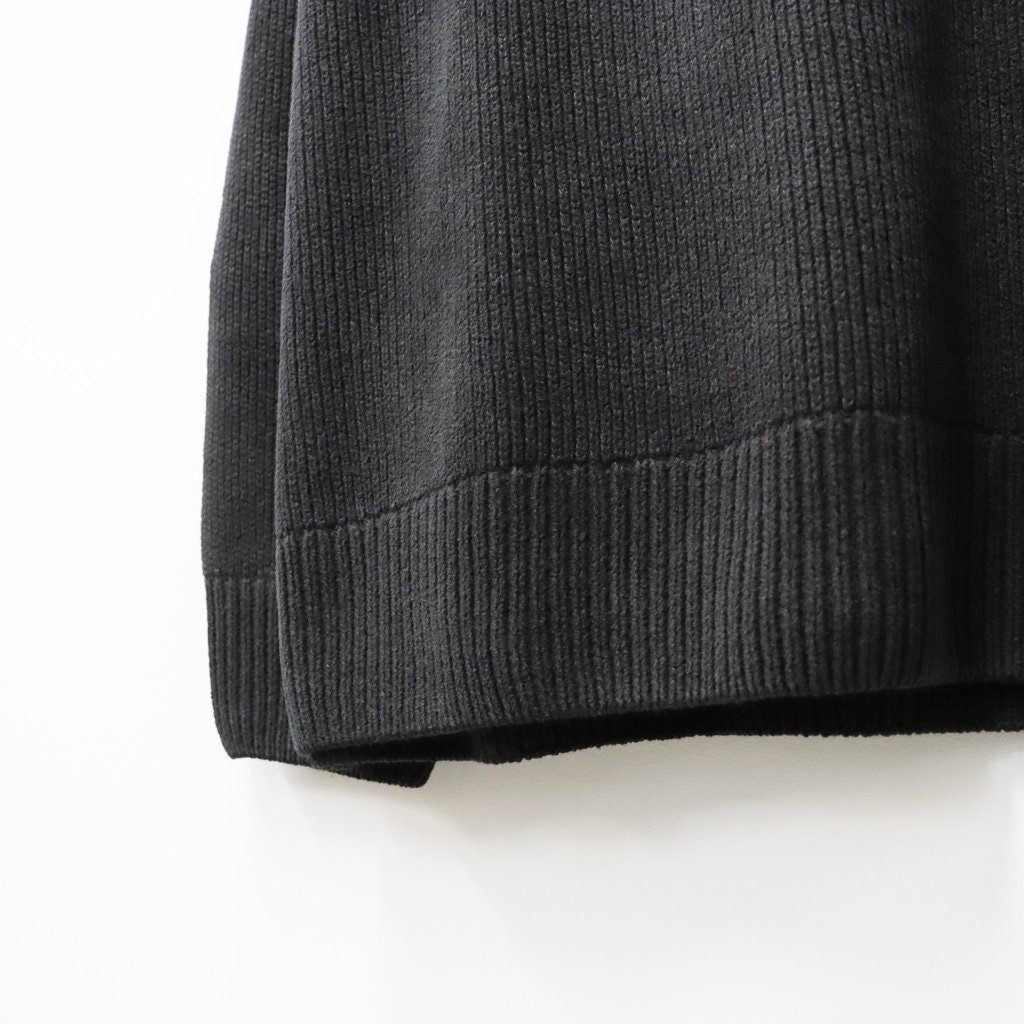 CHENILLE COTTON CREWNECK LENS SWEATER #BLACK 999 [21CMKN196A-005558G-26FWP]