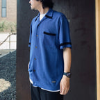 KNIT SHIRT ( TYPE-2 ) #BLUE [26SS-WMK-KN02]