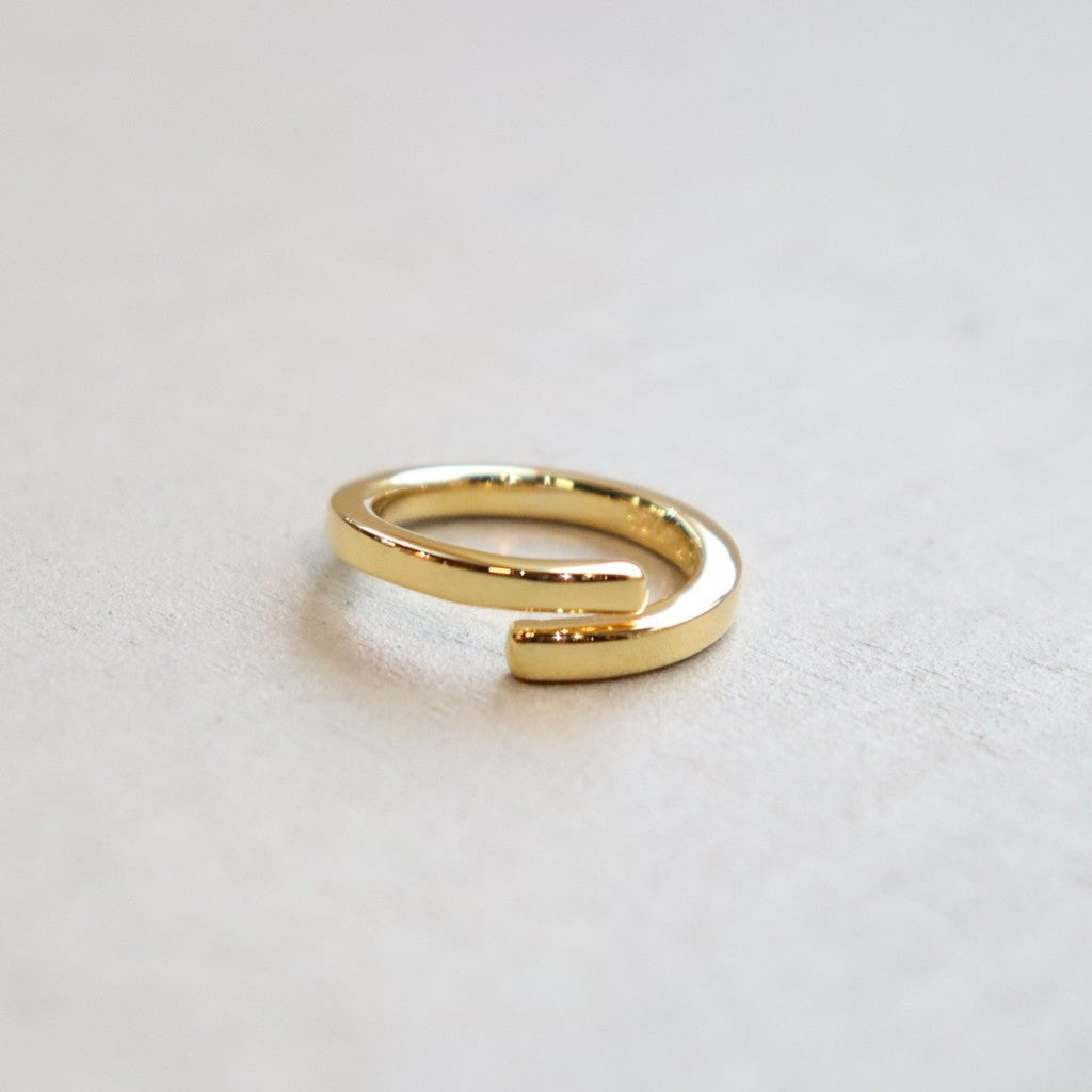 Square Ring -Thin- -Gold- #GOLD [XOR088G]