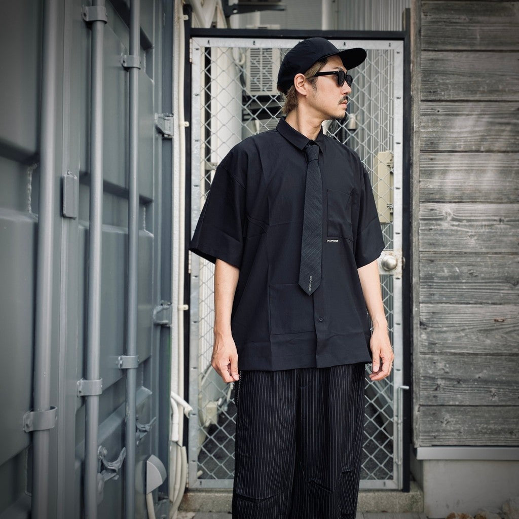 "GNV-Z" SOFTBOX 拉鍊分離寬襯衫 #SHADOW [GOOPI-25SS-JUN-02]