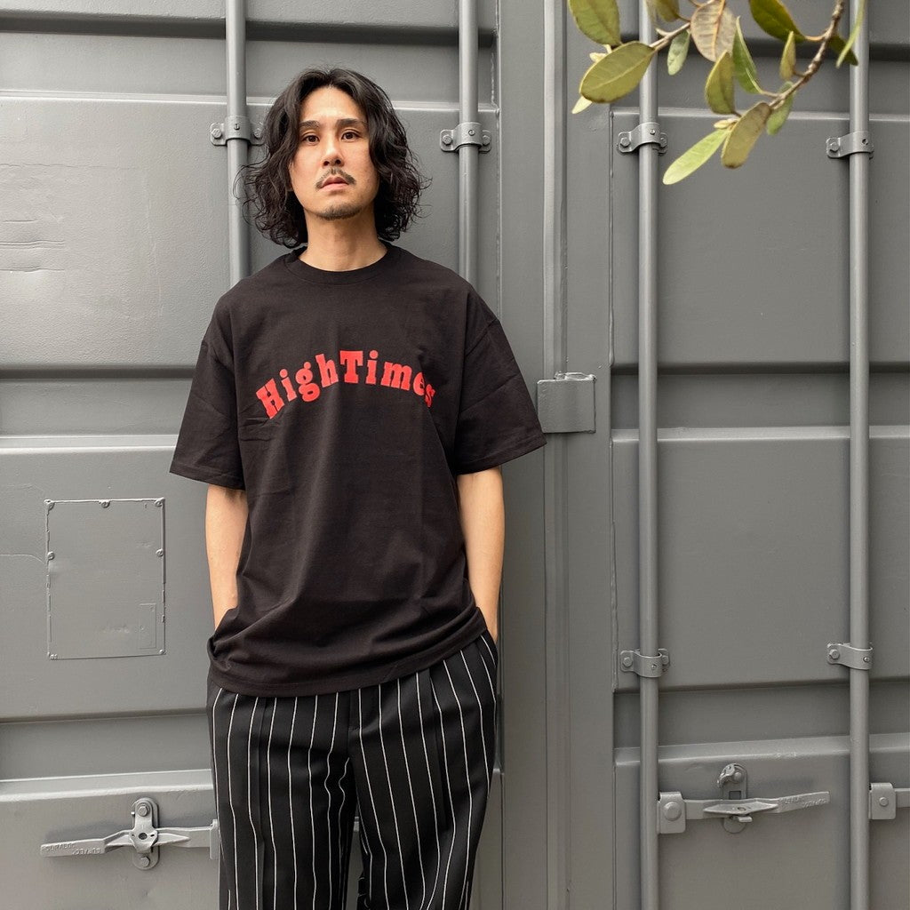 HIGHTTIMES | 圓領 T 卹 - 型號 1- #黑色 [HIGHTTIMES-WM-TEE01]