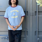 蜜桃奶油色T卹 #藍色 [SC2410-TS01]