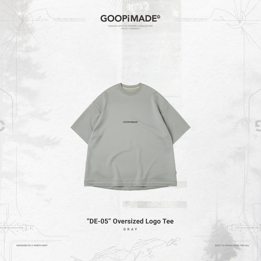 「DE-05」 Oversized Logo Tee #GRAY [GOOPI-24SS-AUG-03]