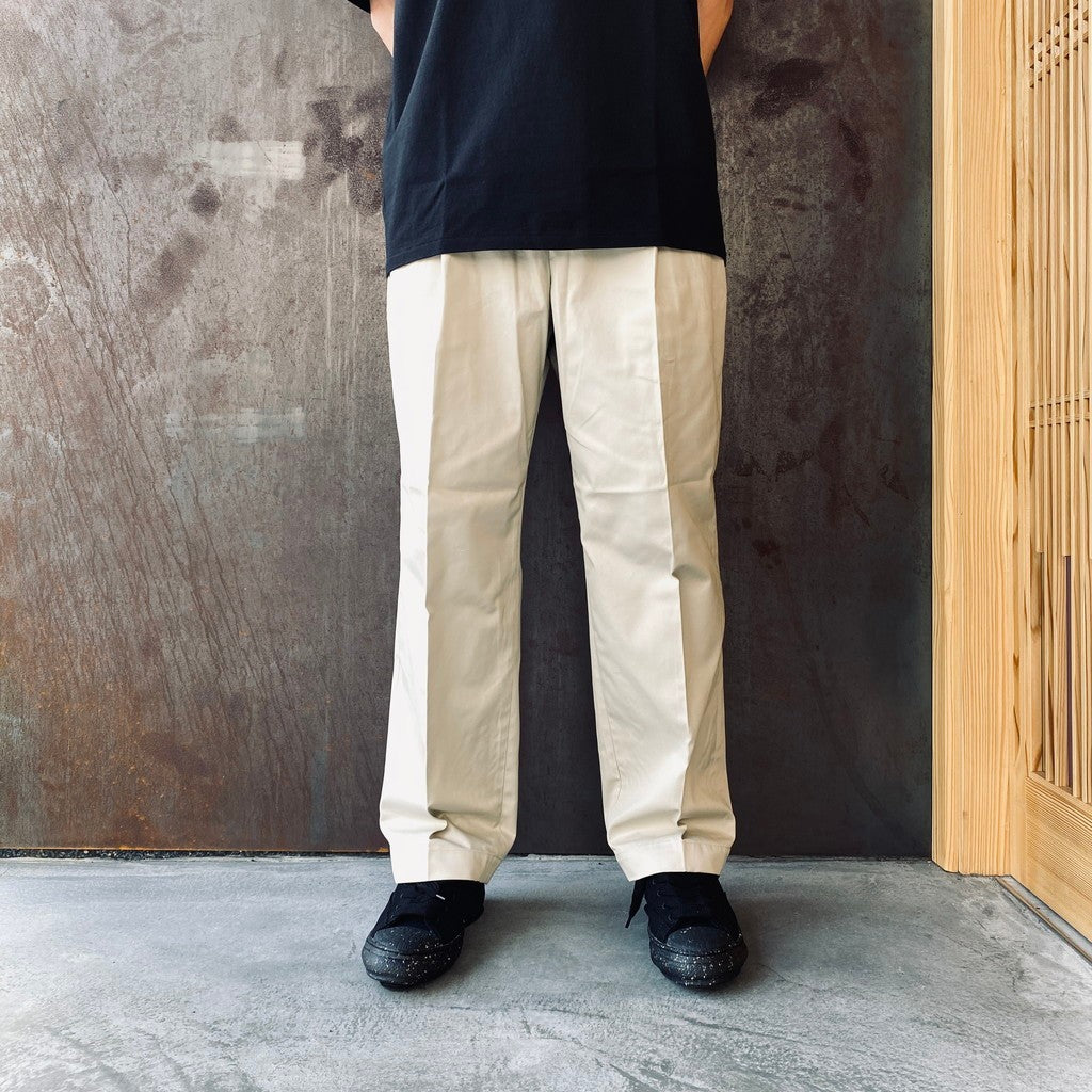 ワコマリア　DOUBLE PLEATED CHINO TROUSERS　26SS DOUBLE PLEATED CHINO TROUSERS #BEIGE [26SS-WMP-PT12] - cocorozashi