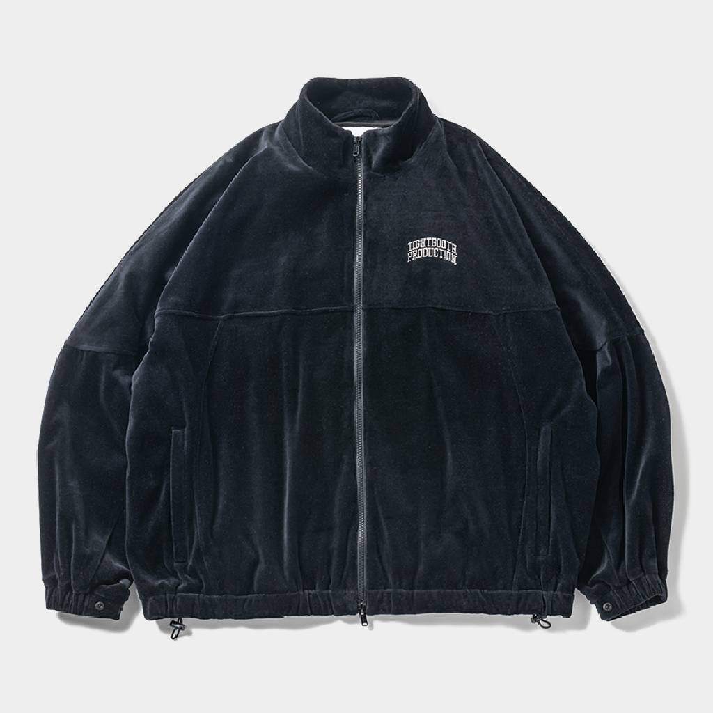 VELOUR TRACK JACKET #BLACK [FW24-JK14]