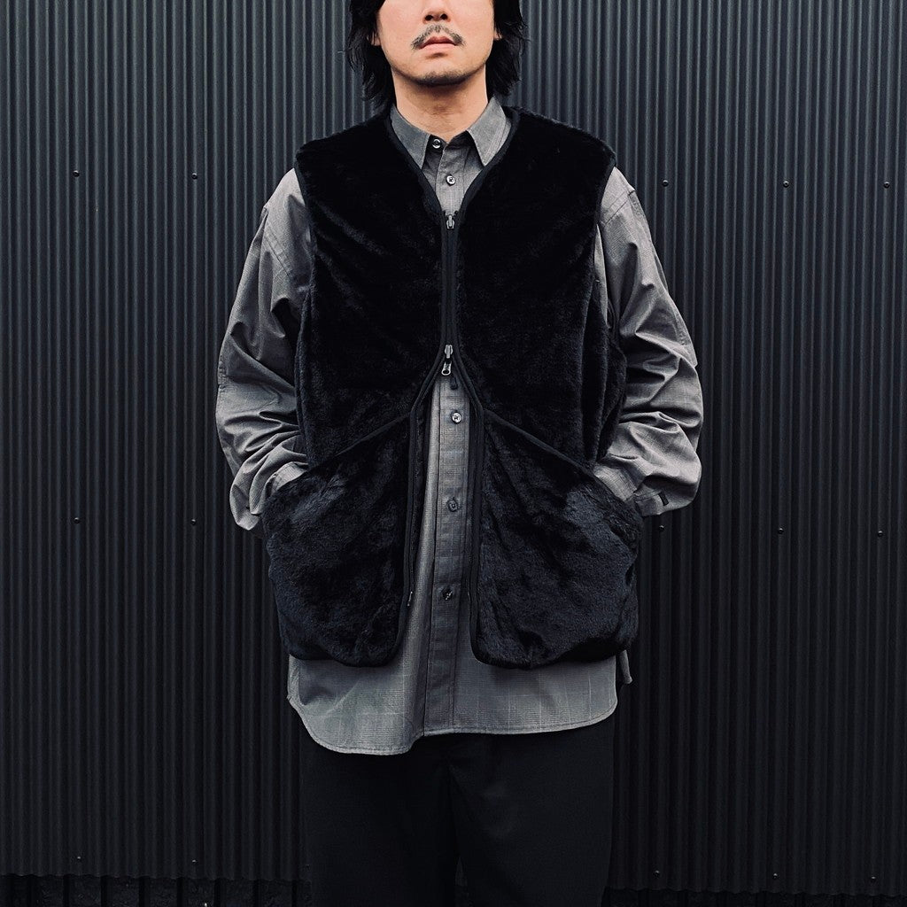 TECH BRITISH HUNTER FUR VEST #BLACK [BJ-51026W]