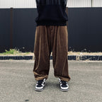 VELOUR BALLOON PANTS #Olive [SS26-B06]