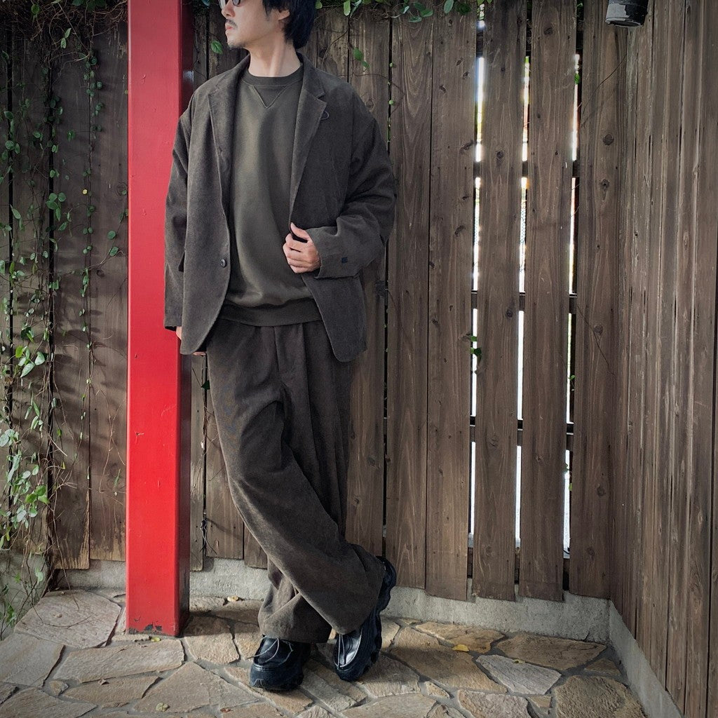 TECH EASY TROUSERS CORDUROY #BROWNKAHKI [BP-39025W] - cocorozashi