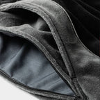 VELOUR PIPING BALLOON PANTS #Black [FW25-B05]