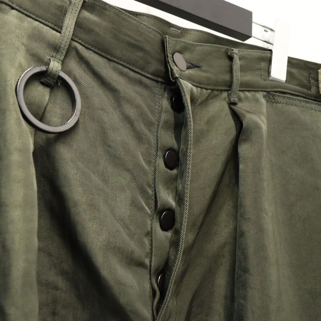 Twist Nylon Cargo Pants (HEAVY NYLON TWILL) #OLIVE [M-P4-PT10]