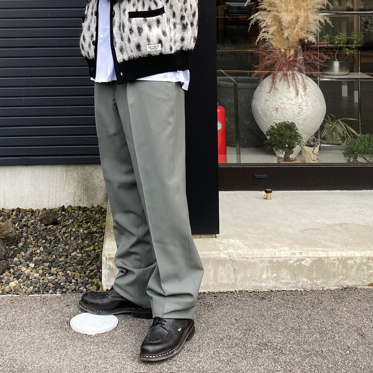 PLEATED TROUSERS -TYPE 2- #GRAY [24SS-WMP-TR14]