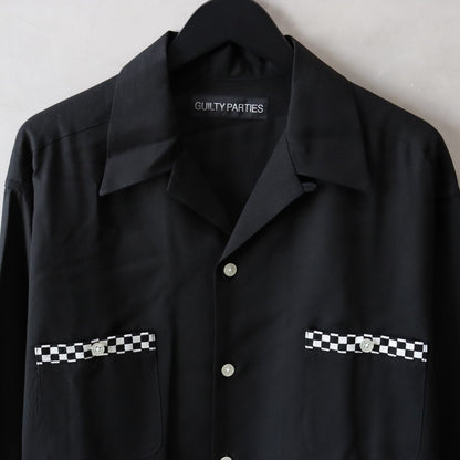 SWITCHING SHIRT ( TYPE-1 ) #BLACK-WHITE [24FW-WMS-OC07]