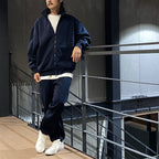 TECH SWEAT STAND ZIP-CARDIGAN #NAVY [BE-54024W]