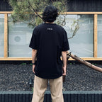 WASHED HEAVY WEIGHT CREW NECK T-SHIRT ( TYPE-13 ) #BLACK [26SS-WMT-WT14]