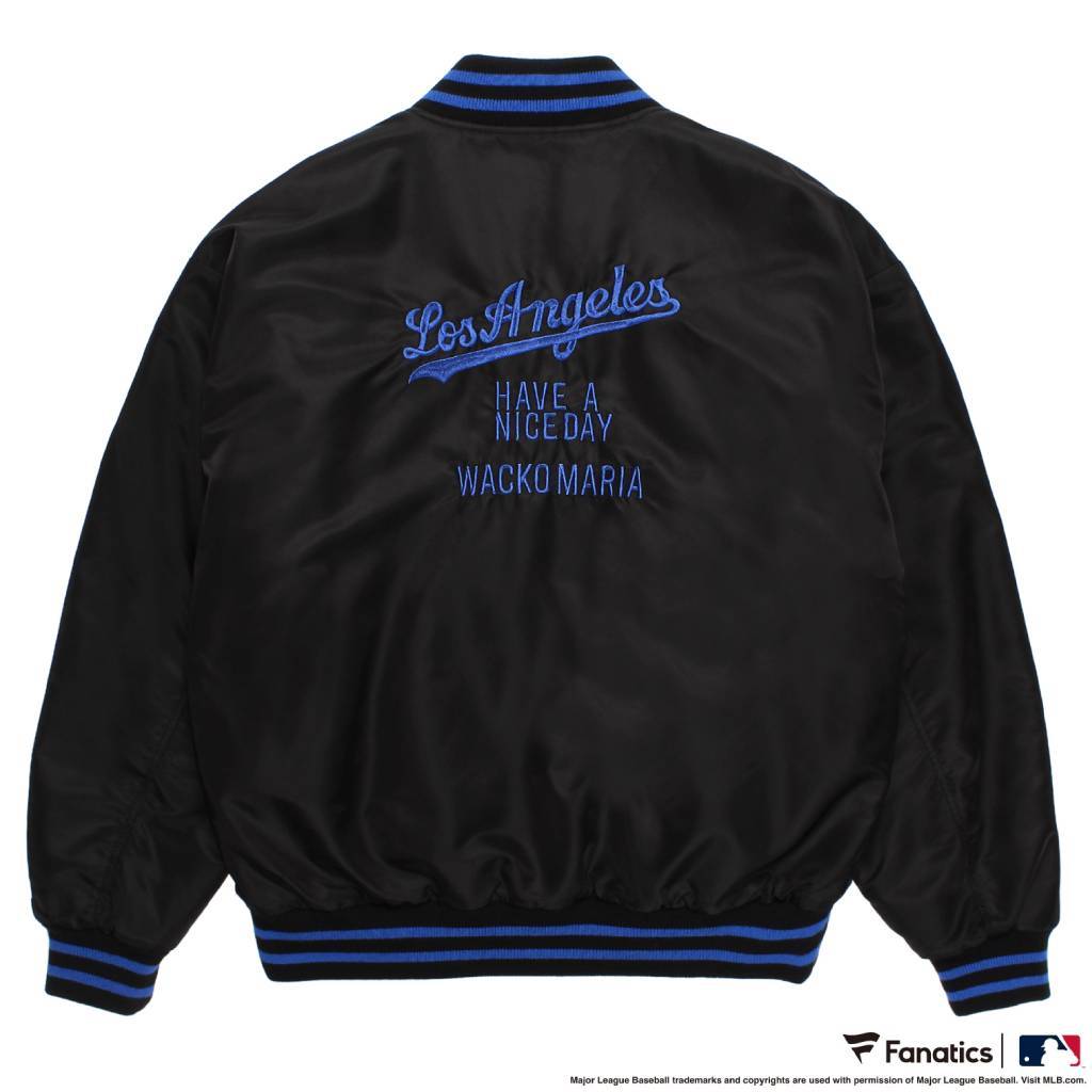 MLB | LA | REVERSIBLE VARSITY JACKET ( TYPE-2 ) #BLACK-BEIGE [MLB-WM-BL02]