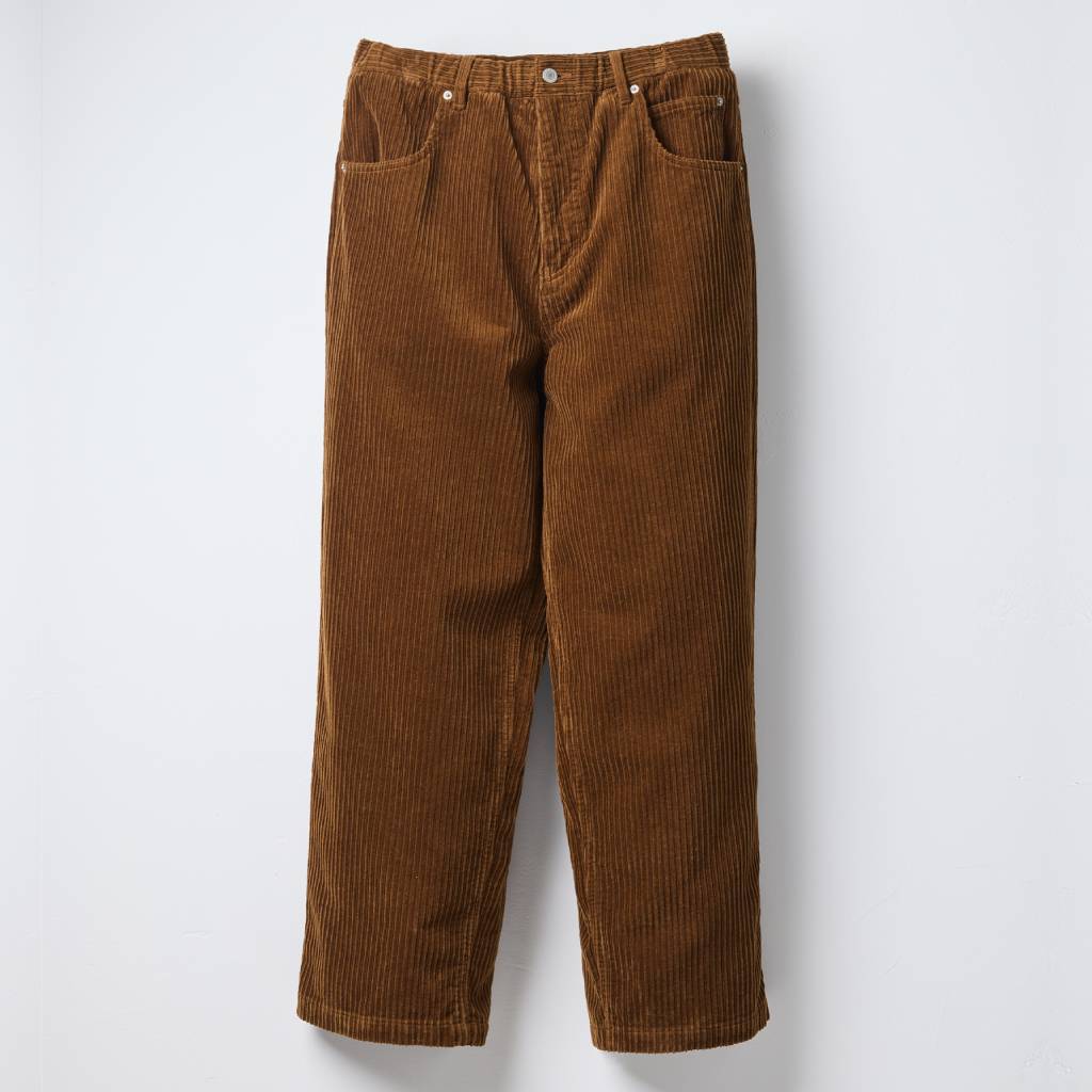 Corduroy Baggy Jeans #Brown [SD26F-PT06]