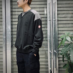 PANEL SHOULDER CREW NECK #BLACK [CES26CS10]