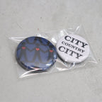 MIX KNIT CATDIGAN WITH BADGE #BLUE×BLACK×RED [CCC-263KN002]