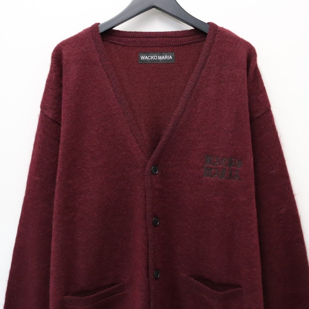 MOHAIR CARDIGAN #BURGUNDY [26FW-WMK-KN09]